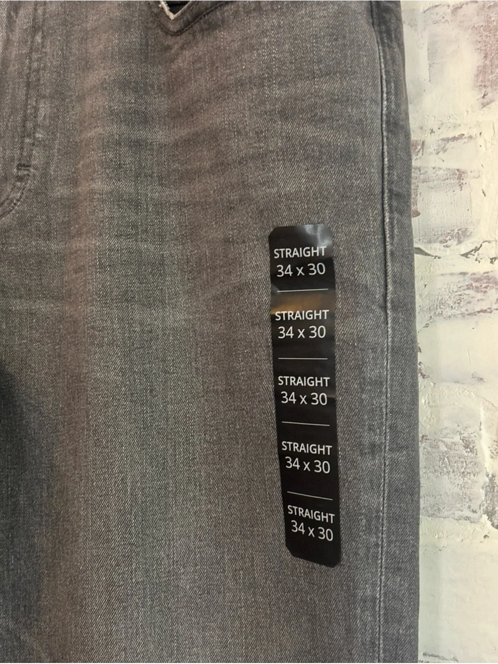 J. Crew Factory Men’s 34 X 30 Straight-fit Gray Jean Signature Flex Preppy NEW